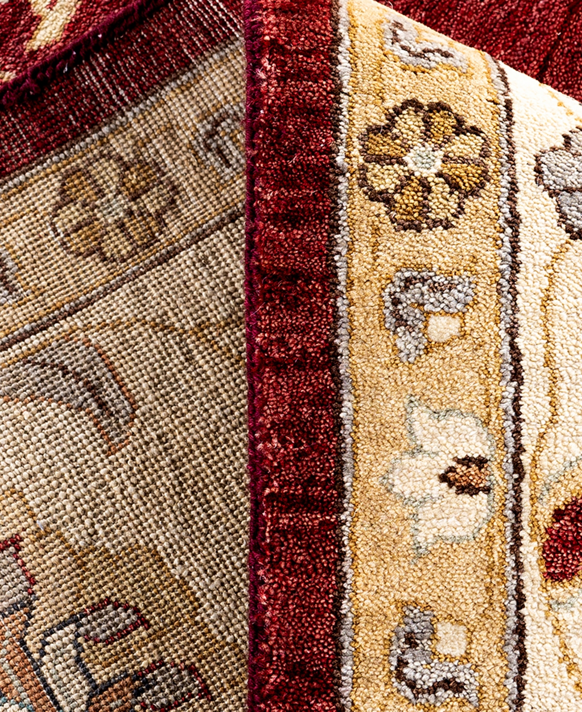 Adorn Hand Woven Rugs Indian Ooak M6027 9'1''x12'2'' Area Rug In Red