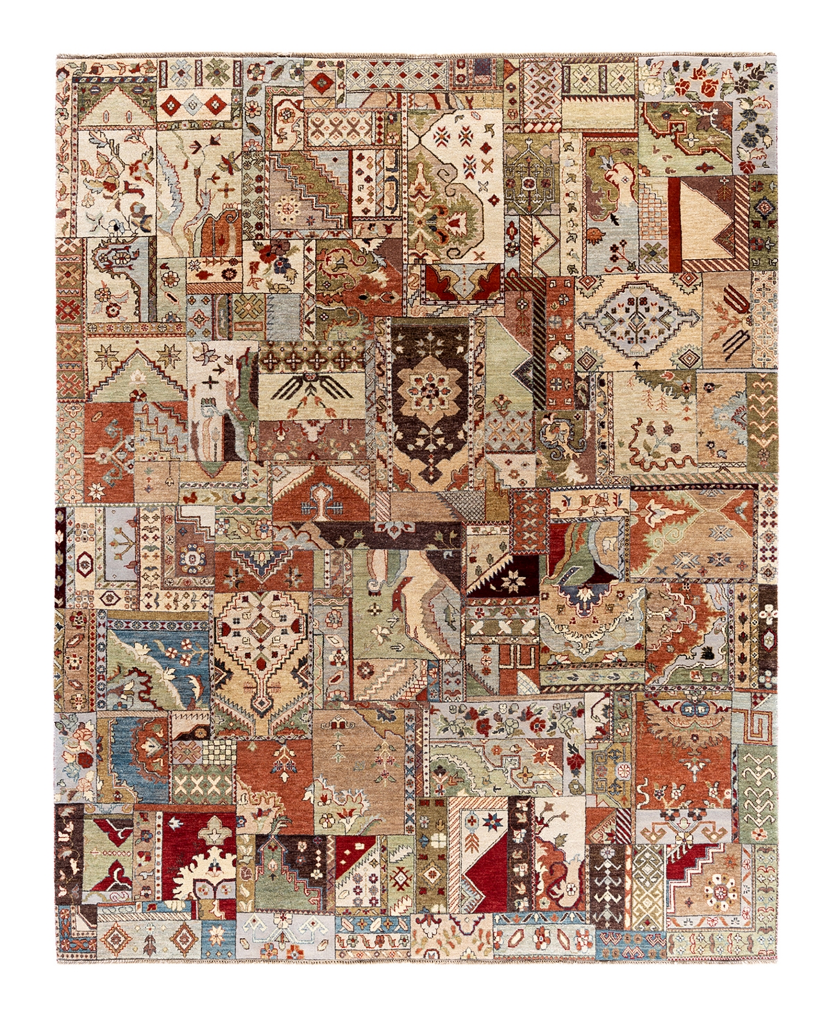 Adorn Hand Woven Rugs Indian Ooak M5757 8'3''x10'3'' Area Rug - Brown