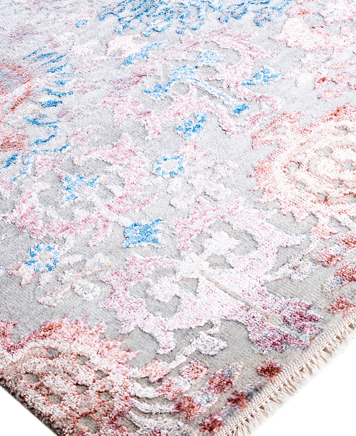 Adorn Hand Woven Rugs Indian Ooak M7881 8'2''x10' Area Rug In Gray