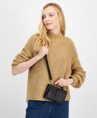 On 34th Womens Turtleneck Sheath Dress Drop Earrings Wallet on a String and Chelsea Booties Created for Macys 2190₽