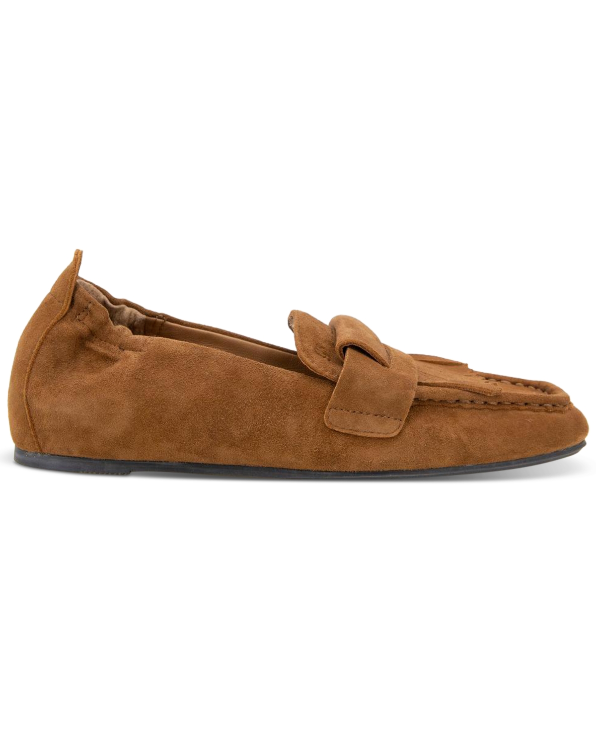 Gentle Souls Women's Scotty Kiltie Loafer Flats In Brown Suede