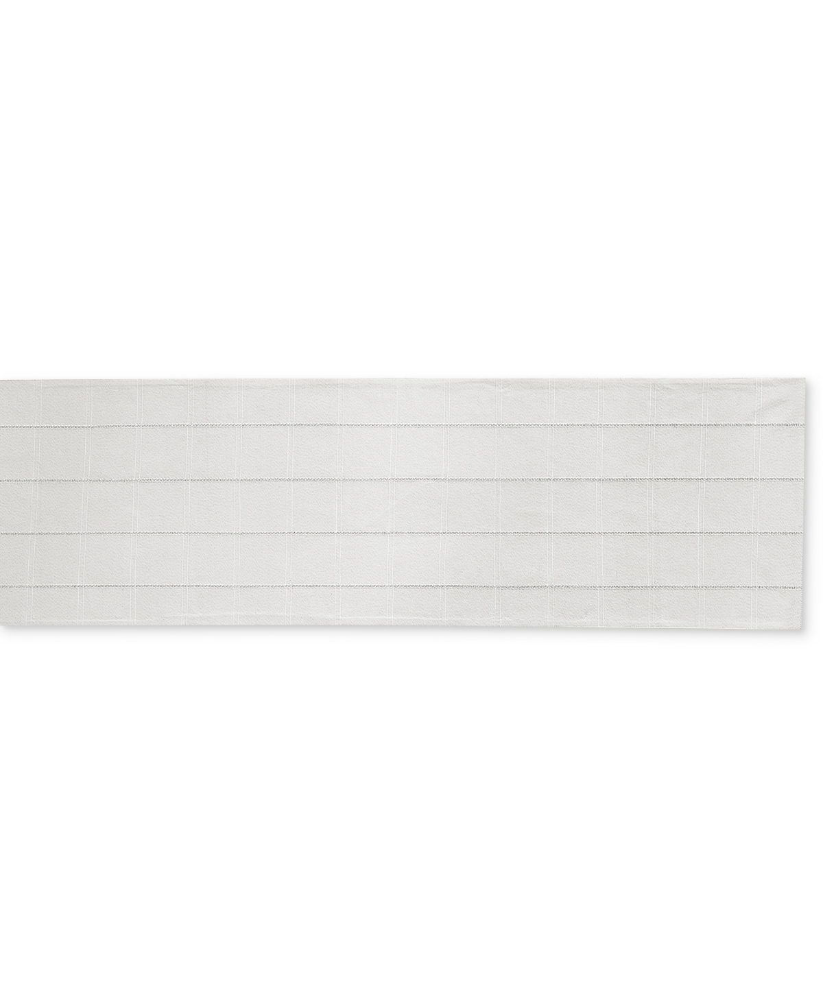 Izod Chadwick Lurex Runner, 14" X 108" In White Silver