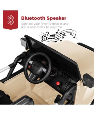 12V Kids Ride On Truck Car w/ Remote Control, Spring Suspension, Bluetooth, LED Lights