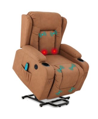  Standard Size  Faux Leather  Power Lift, Massage, Heat, USB Port, Cupholders  Recliner Chair