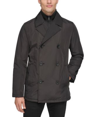 Kenneth Cole Men s Double Breasted Rain Peacoat