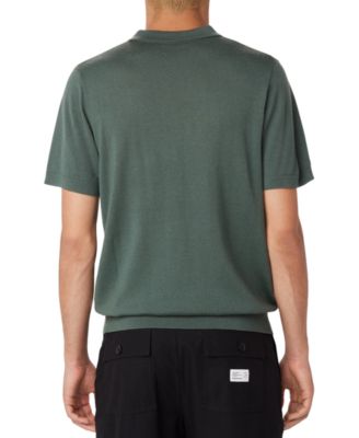 Мужская рубашка-поло Frank And Oak из мериносовой шерсти свободного кроя выполненная из трикотажного полотна Frank And Oak 23890₽