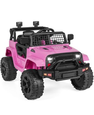 12V Kids Ride On Truck Car w/ Parent Remote Control, Spring Suspension, LED Lights