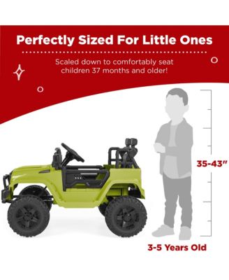 12V Kids Ride On Truck Car w/ Parent Remote Control, Spring Suspension, LED Lights