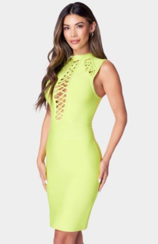 Slip Lace-up Bandage Dress main image 1
