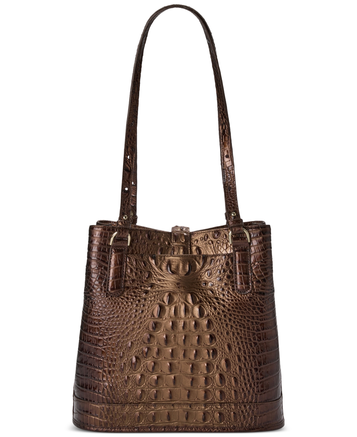 Brahmin Fiora Melbourne Leather Bucket Bag