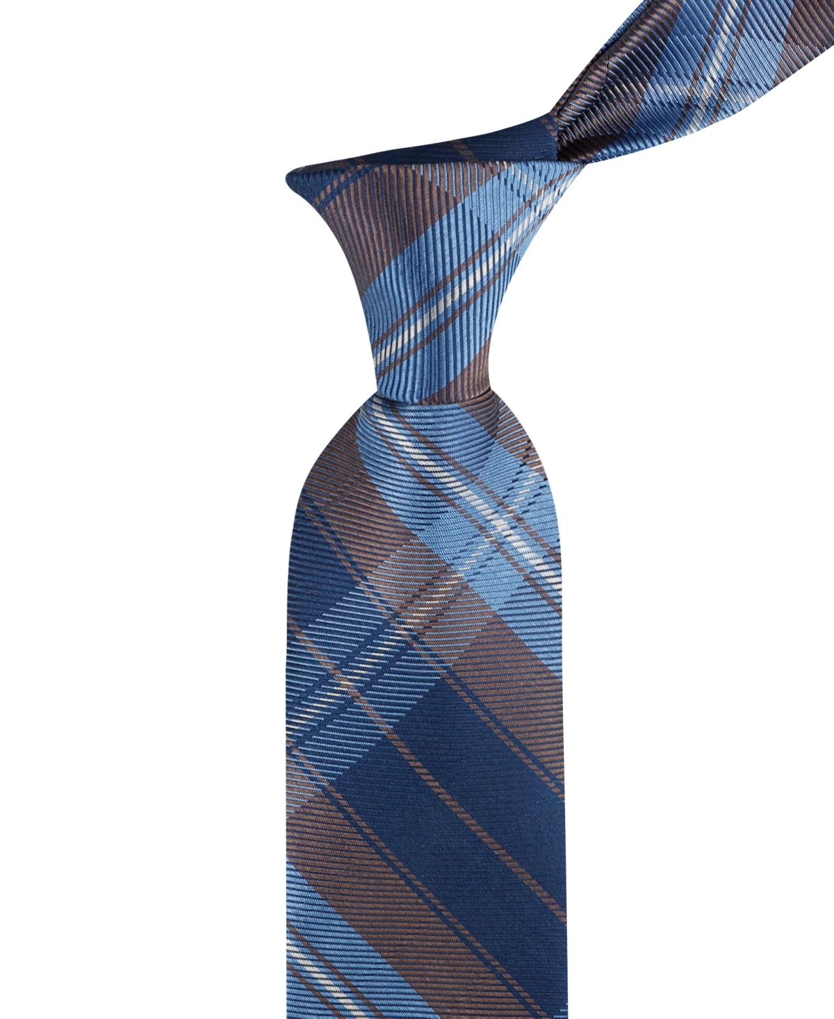 Tommy Hilfiger Men's James Plaid Tie -brown