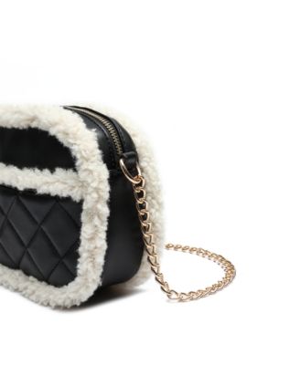 Holly Sherpa Leather Crossbody Bag
