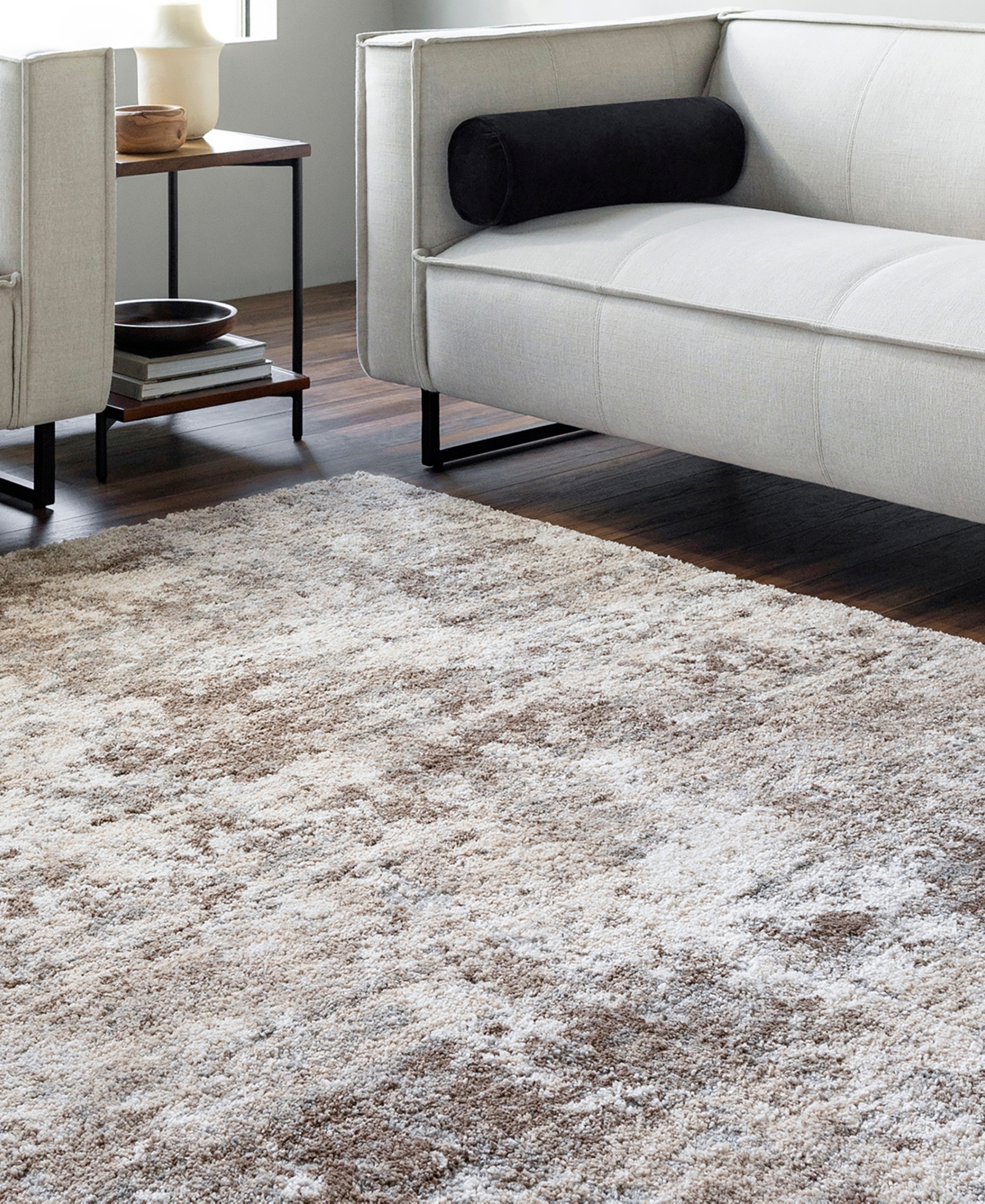 Livabliss Portofino Ptf-2319 5'3"x7' Area Rug In Brown,gray