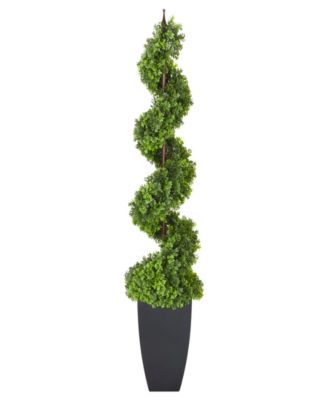 Puleo 5' Topiary Spiral Boxwood Artificial Tree