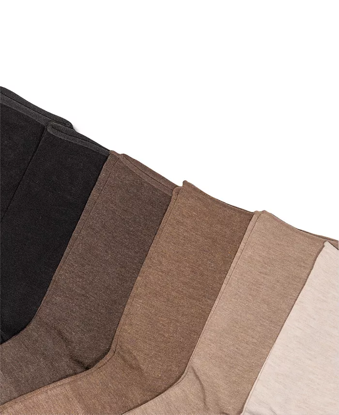 Women's 6 Pack Roll-Top Trouser Socks - thumbnail 7