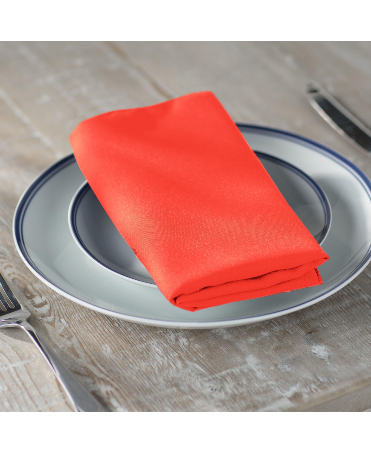 Slickblue Pack of 4 Polyester Poplin Napkins, 18x18-Inch Stylish and Durable Table Linens