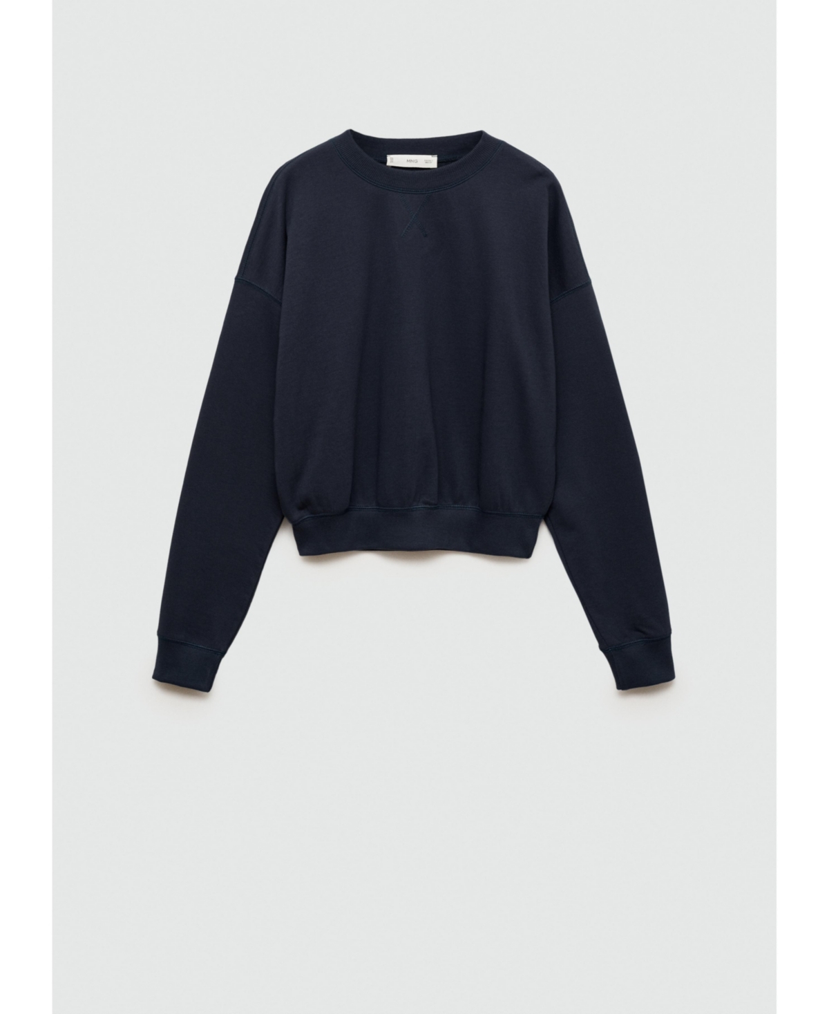 MANGO WOMEN'S ROUND-NECK COTTON SWEATSHIRT