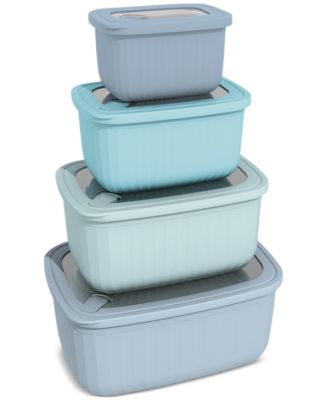 Art + Cook 8-Piece Rectangular Food-Storage Container Set - Macy's
