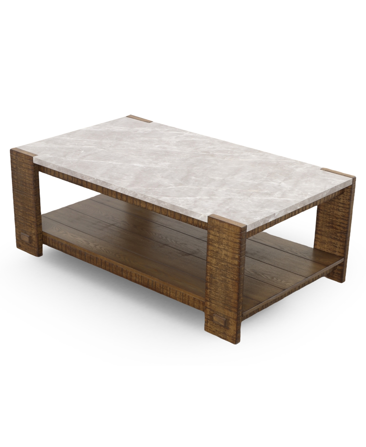 Macy's Libby 48" Wood Cocktail Table In Dark Brown