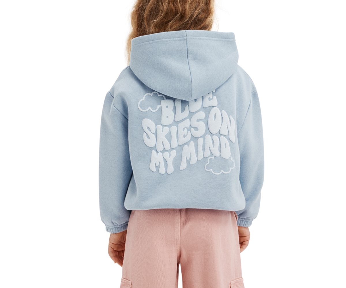 Cotton On Little Girls Little/Big Serena Slouch Hoodie -/ skies
