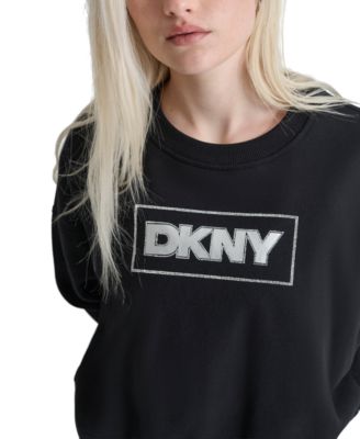 Women's Rhinestone Crewneck Fleece Sweatshirt 