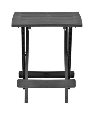 Folding Patio Table Anthracite 17.7"x16.9"x19.7" Plastic