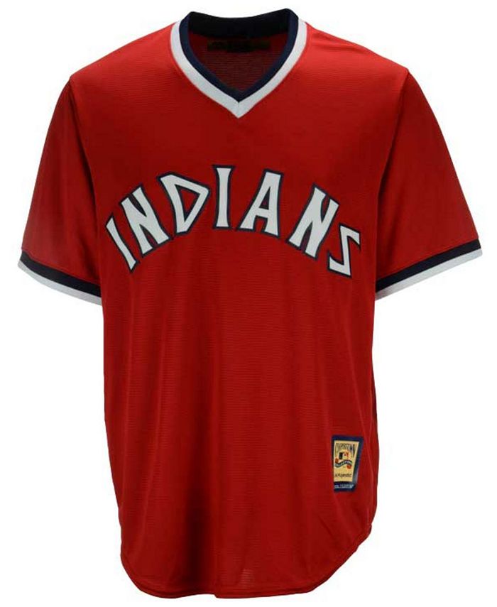 Majestic Men's Cleveland Indians Cooperstown Replica Jersey - Macy's