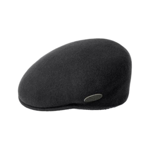 Мужские кепки Kangol Wool 504 Earflap Ivy & Flat, цвет: Чёрный