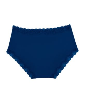 Women's Soft Silk Lace-Trim Briefs Underwear