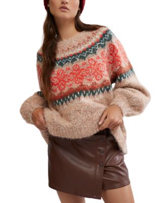 Free People Women s Festive Frost Sweater Macy s