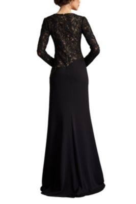 Women's Shika Embroidered Crepe Gown