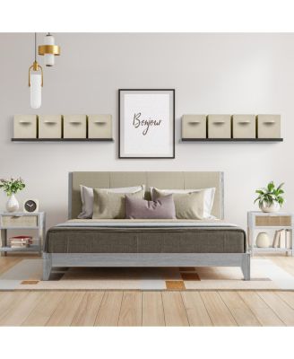 13 Inch 8 Pack Sturdy Collapsible Fabric Storage Cubes with Handle - for Organizing Clothes, Toys, Books,  Shelves & more