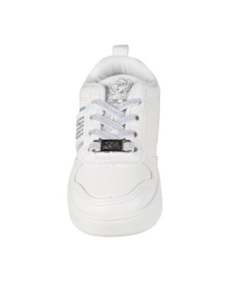 Toddler Girls Elastic Laces Rhinestones Court Sneaker