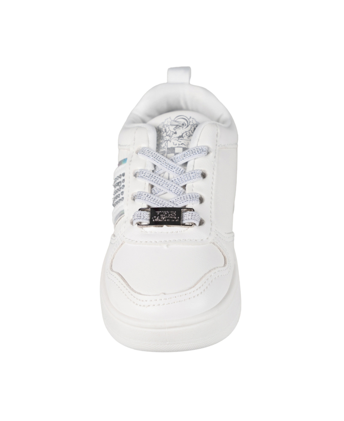 Vince Camuto Toddler Girls Elastic Laces Rhinestones Court Sneaker