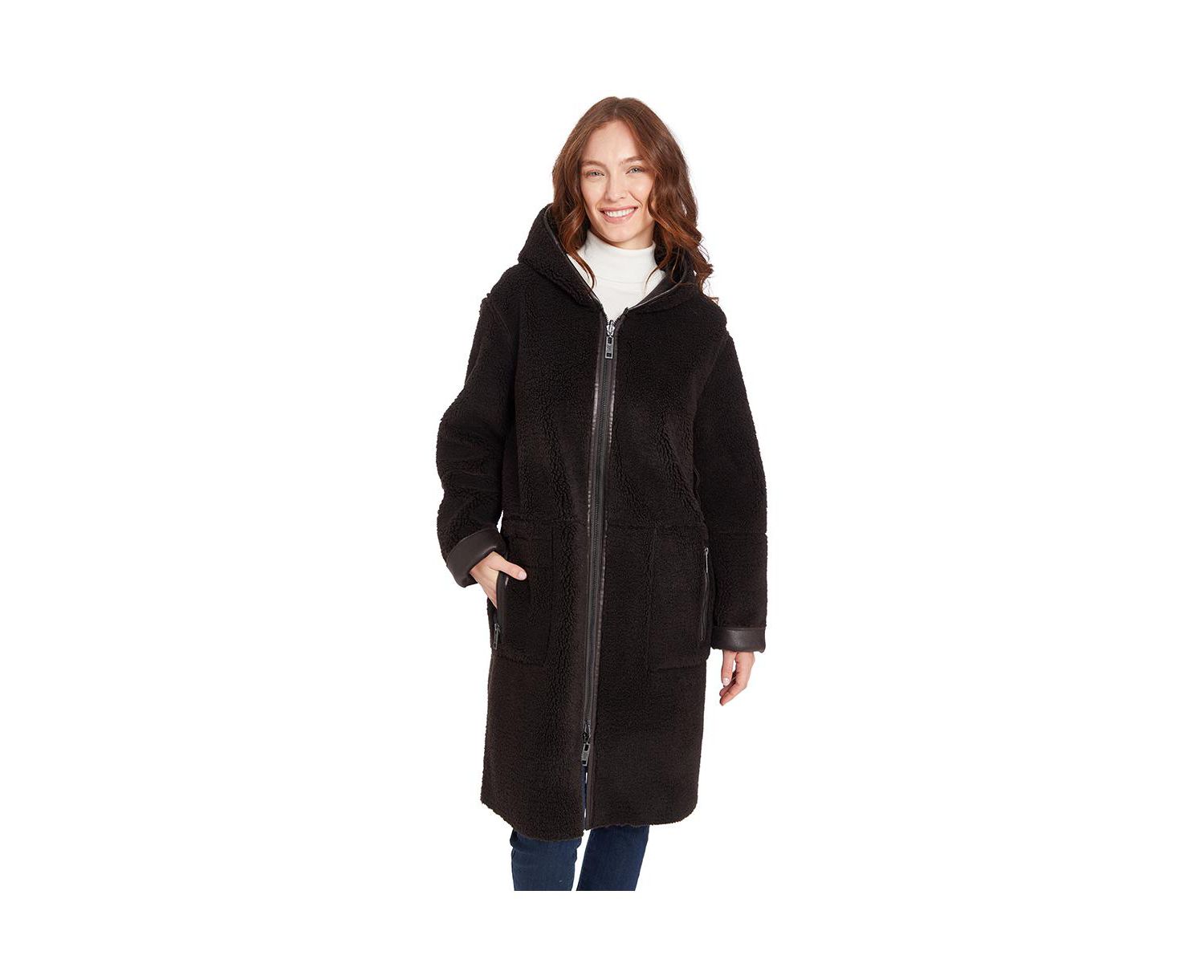 Women's Mariah Reversible Faux Shearling Coat