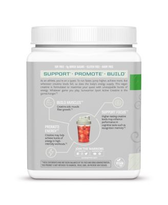 Active Creatine Monohydrate Powder, Organic Creatine & Keto Friendly, Unflavored, 300gm (60 Servings)