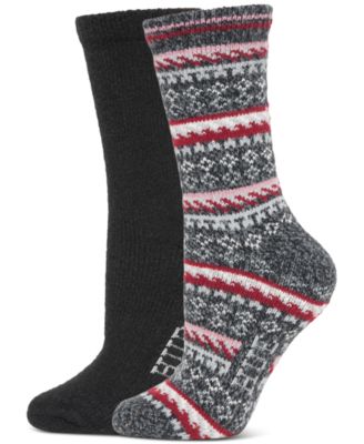 Hue - Women's Geo Fair Isle Boot Socks, Pack of 2
