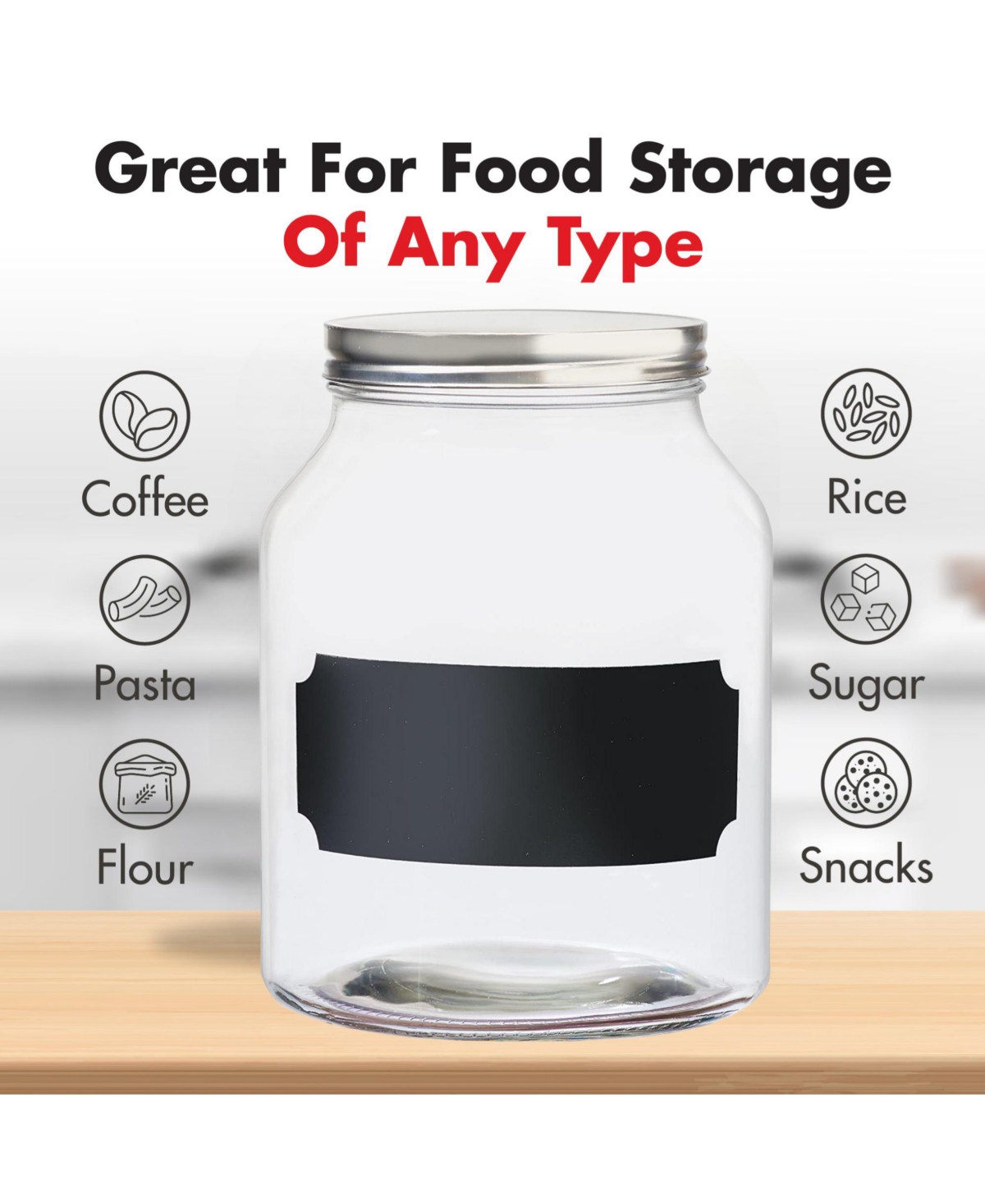 Amici Home Venice Glass Canister - Medium
