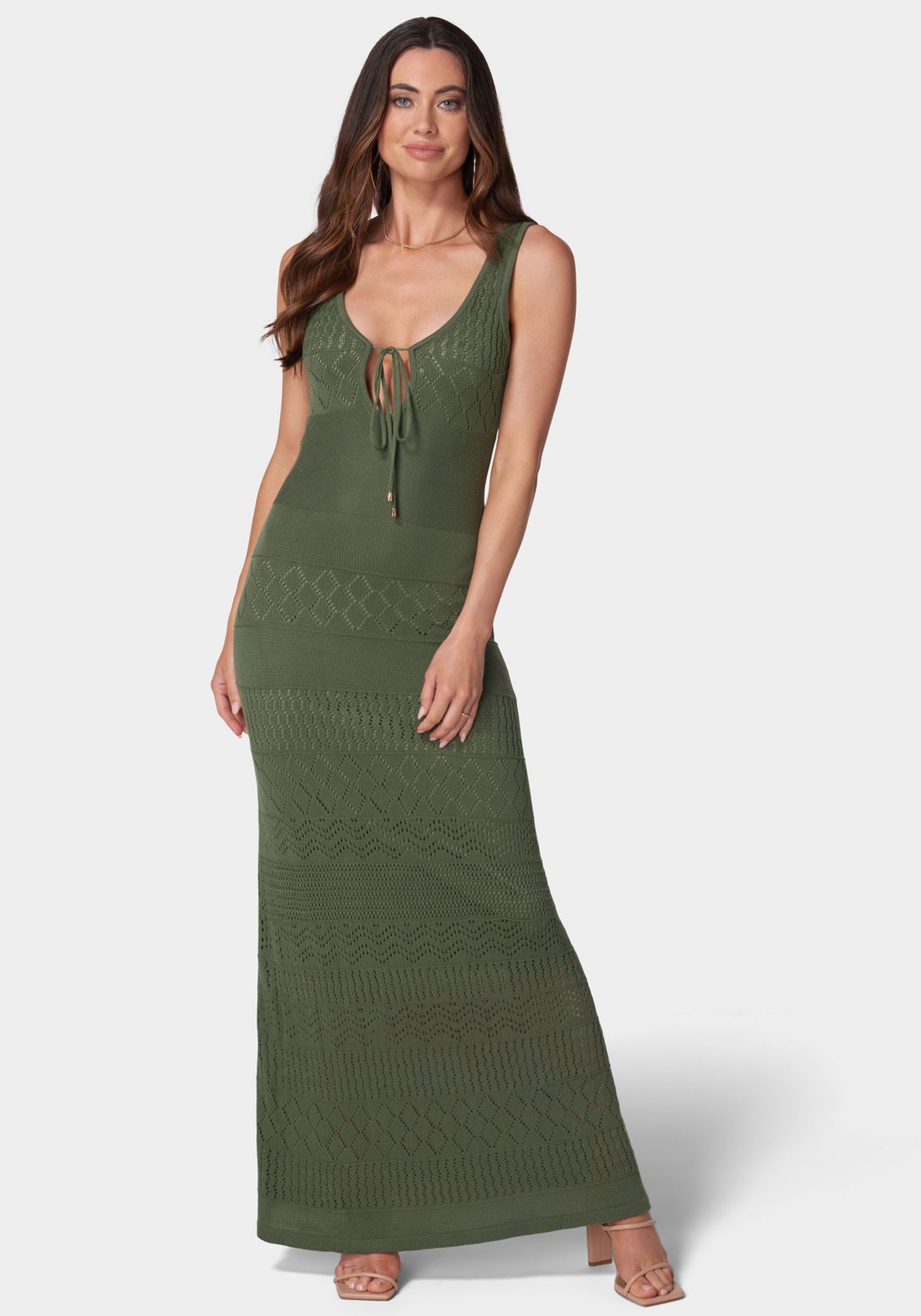 Women's Crochet Maxi Tank Dress