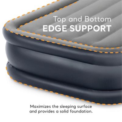 Dura Beam Deluxe Pillow Raised Air Mattress w/ Built In Pump, Twin, 2 Pack