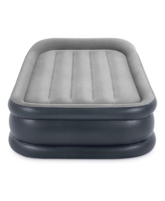Dura Beam Deluxe Pillow Raised Air Mattress Bed with Built In Pump, Twin