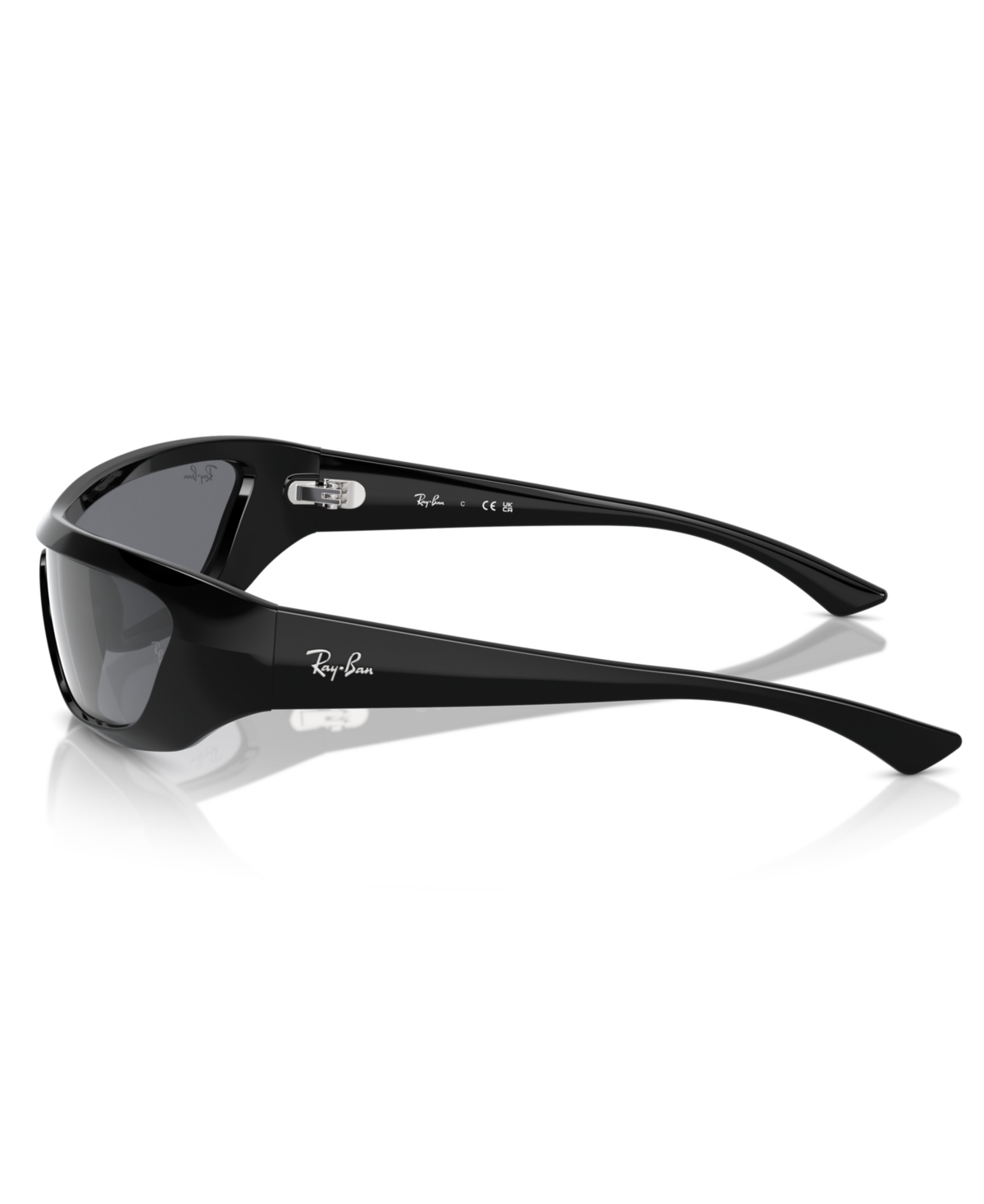 Ray Ban Xan Bio-based Sunglasses Black Frame Grey Lenses 01-34 In Black
