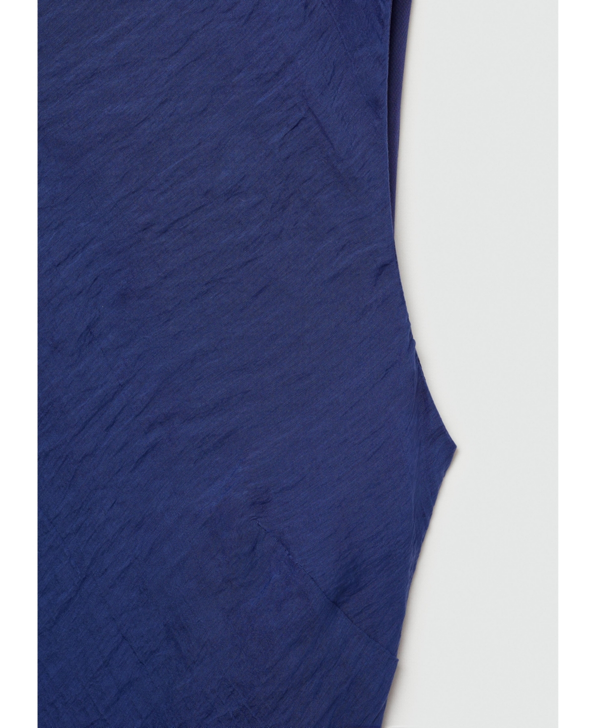 Mango Robe Longue Lyocell In Blue