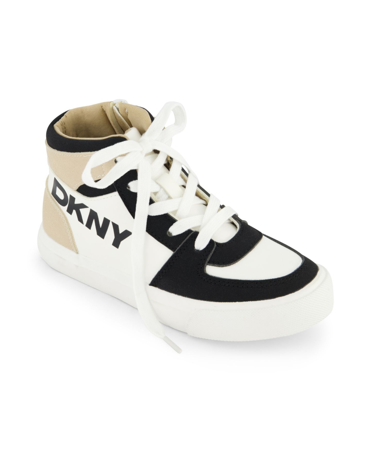 Детские высокие кеды DKNY Andee Alice, цвет: Серо-коричневый — фото 1