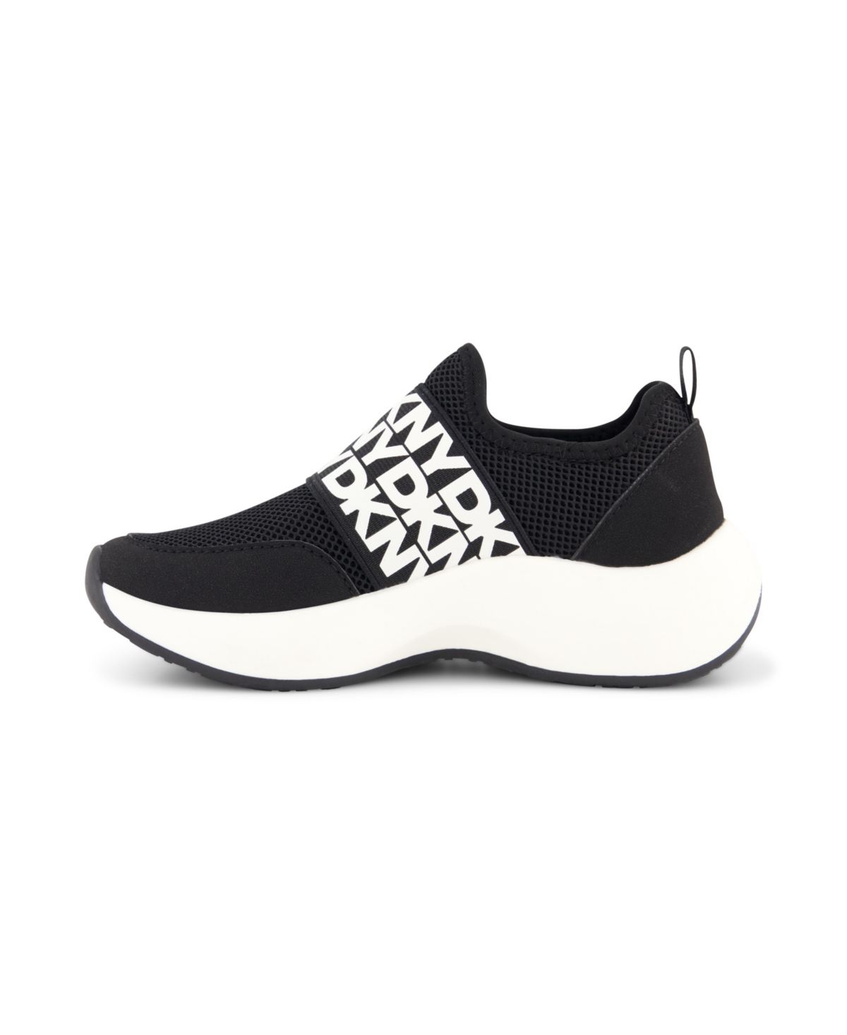Dkny Little And Big Girls Taylor Sporty Slip On Sneaker In Black