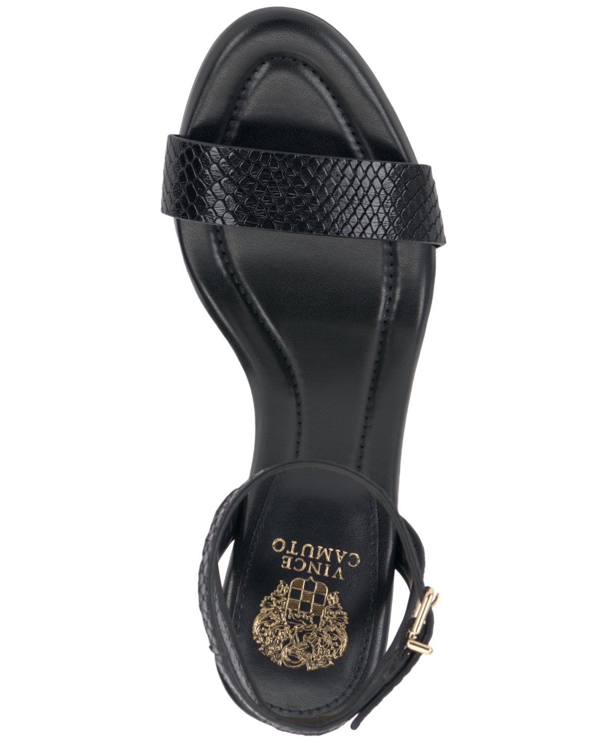 Shop Vince Camuto Women's Penelopy Dress Sandals In Black Leather