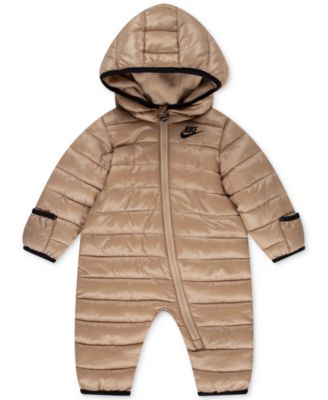 Baby Boys or Girls Hooded Solid Ripstop Snowsuit