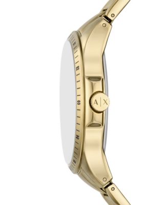 Men's Quartz Multifunction Gold Stainless Steel Watch 46mm