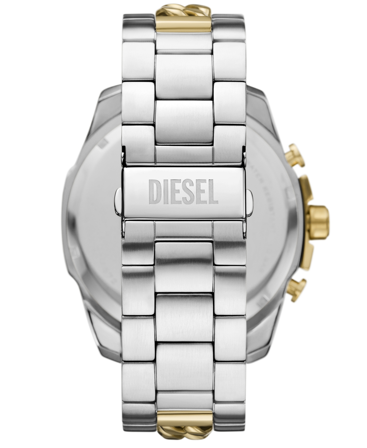 Diesel Men's Mega Chief Chronograph Two-tone Stainless Steel Watch 51mm In Two-tone