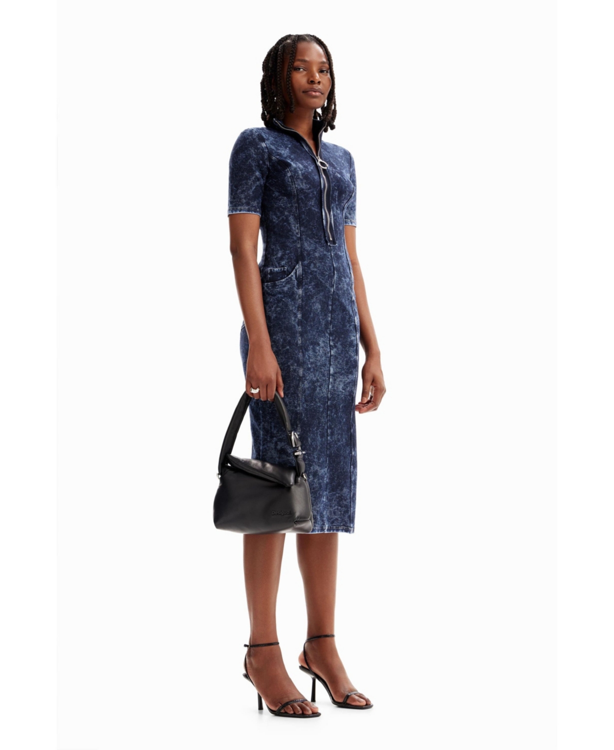 Desigual Women's Denim-effect dress